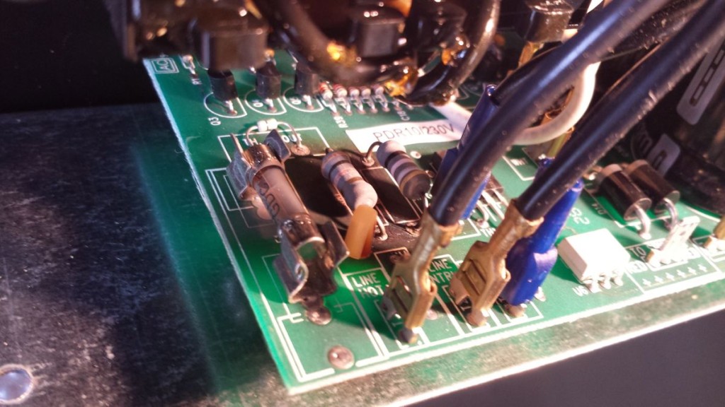 Paradigm PDR10 Burnt Resistors and PCB