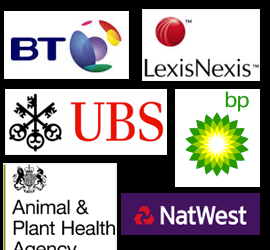 Previous clients include BT, LexisNexis, UNS, BP, APHA, NatWest